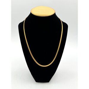 Gold Tone Herringbone 20" Necklace